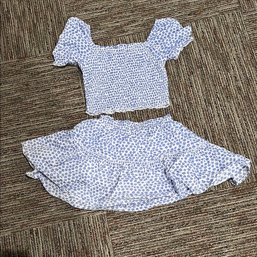 Design History Blue and White Kids Matching Set